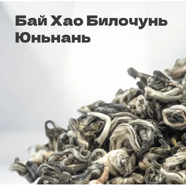 Чай зеленый Бай Хао Билочунь, Юньнань, 2024 г, 20 гр в банке