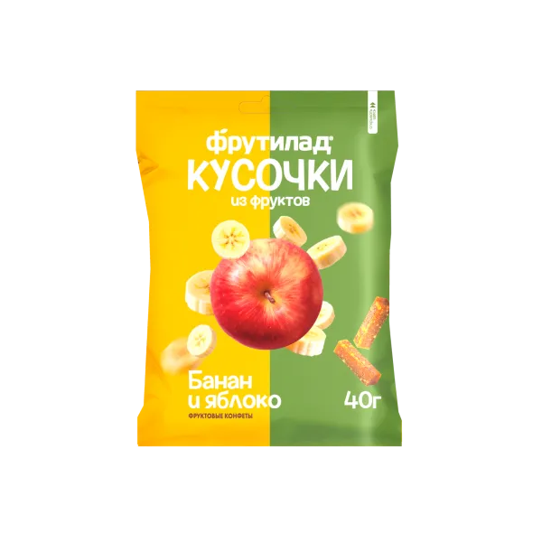 Фрутилад кусочки Банан и яблоко 40 гр