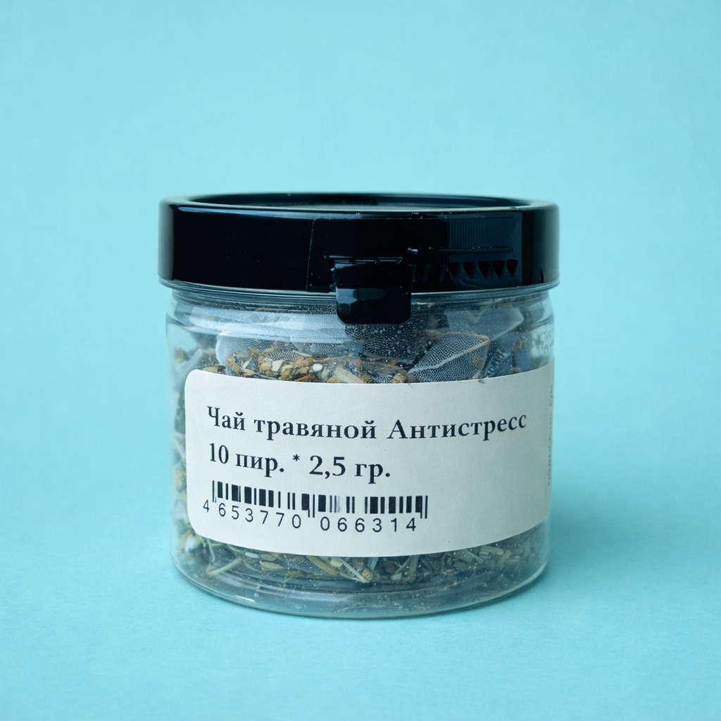 Чай травяной Антистресс 10 пирамидок (10*2,5 гр) в банке для набора