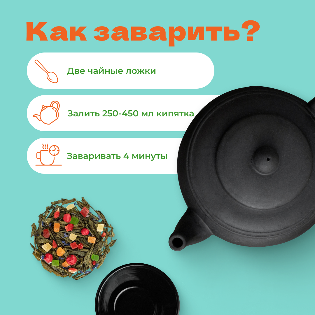 Чай зеленый Мишки Гамми