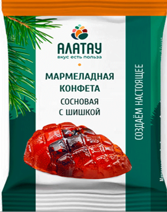 Конфета сосновый мармелад с сосновой шишкой