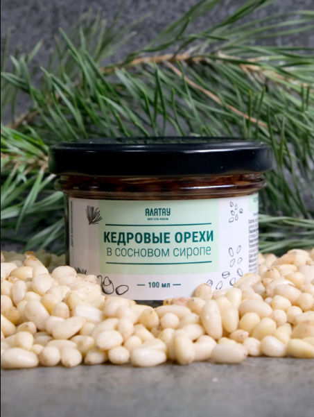 Варенье 130 гр. Кедровый орех в сосновом сиропе