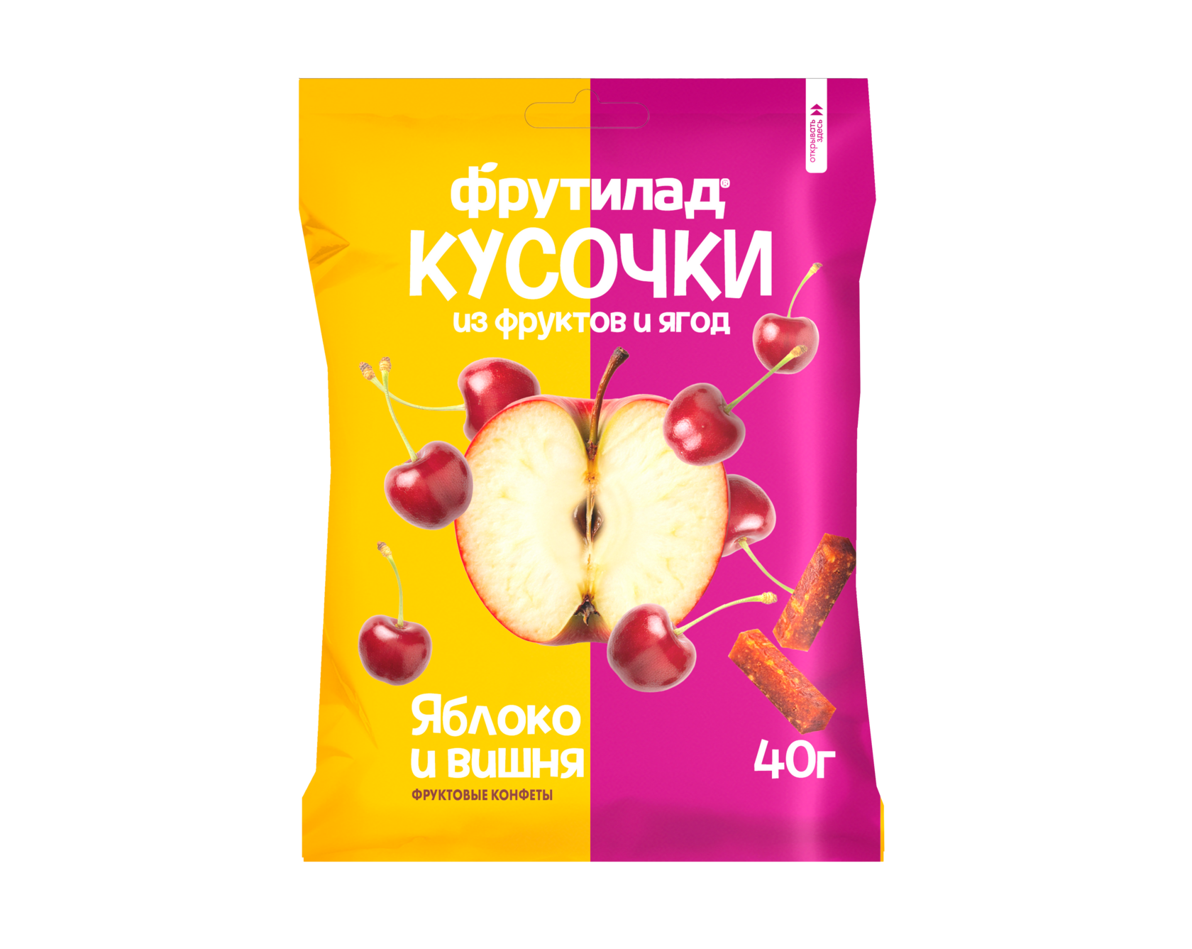 Фрутилад кусочки Яблоко и вишня 40 гр