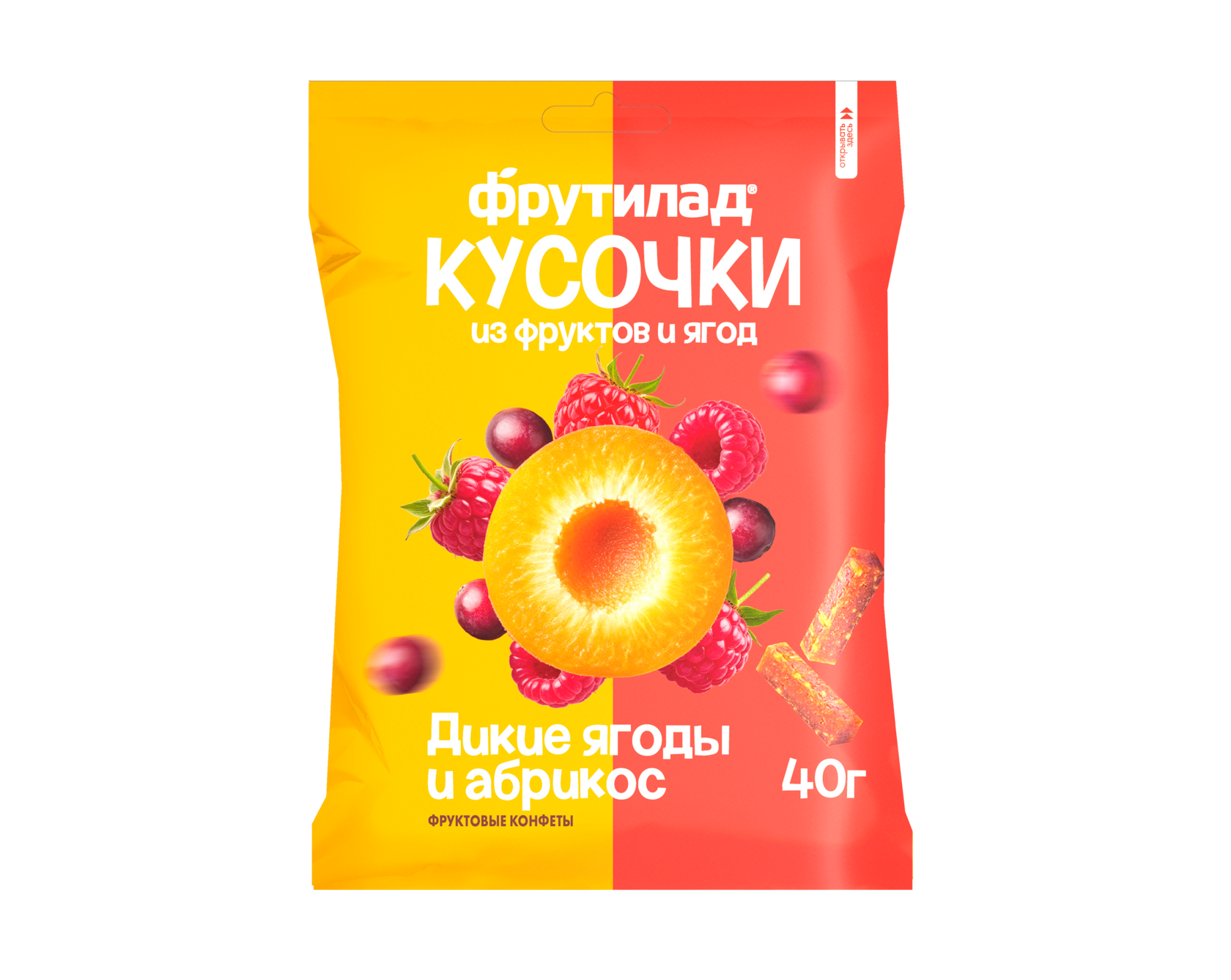 Фрутилад кусочки Дикие ягоды и абрикос 40 гр
